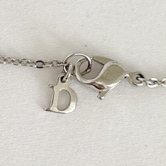 DIOR Metal Rhinestone Pendant and Classic Dior Logo Bracelet - Picture 5 of 13